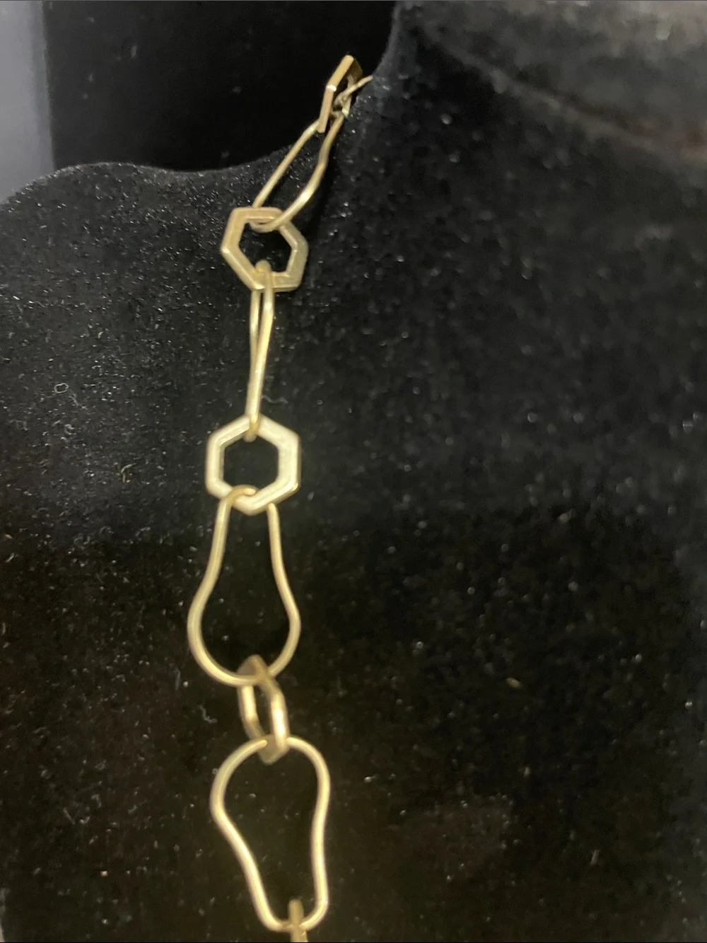Multi-Strand Gold and Cream Beaded Necklace